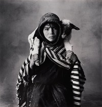 Young Berber Shepherdess, Morocco, 1971