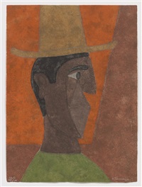 Cabeza con sombrero, 1980