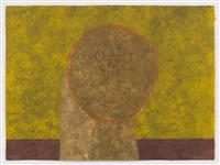 Cabeza Sobre en Fondo Verde, 1979
