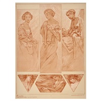 FIGURES DECORATIVES POSTER PLATE 7, 1905