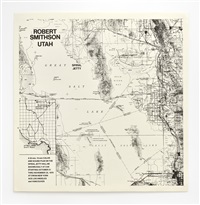Robert Smithson Utah Map Poster for Spiral Jetty 