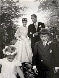 Audrey Hepburn and Mel Ferrer´s Wedding,..., 1954