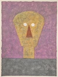 Cabez sobre fondo Rosa, 1984