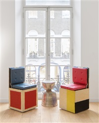 Untitled (Cube Form Chairs), 1980