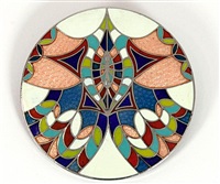Hildegarde of Bingen Cloisonne Brooch, 1987