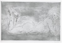 Akt mit wippenden Beinen, 1908