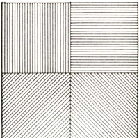 Lines in Four Directions, from the Rubber..., 1976