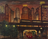 El Crossing at 53rd Street, 1938