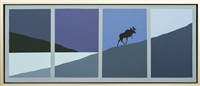 Moose Ascending - pop-art, Canadiana,..., 2008