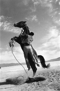 Leaping Horse, set of the Misfits. Nevada, 1960