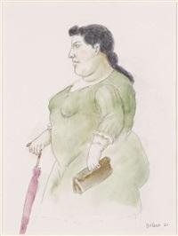 Woman with umbrella, 2021