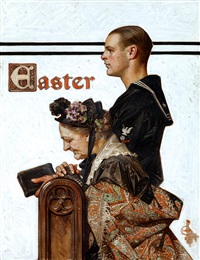 Easter, Saturday Evening Post Magazine Cover, 1918