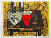 Still life with a red saucepan, 1982