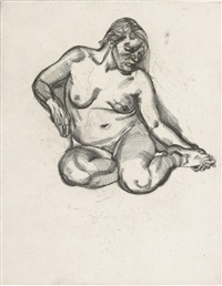 Girl Holding Her Foot, 1986