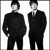 John and Paul (standing), 1965
