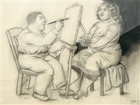 painter and model, 2003