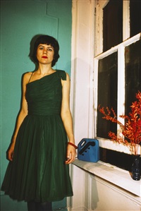 Vivienne in Green Dress, 1980
