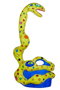 Pouf Serpent Jaune, 1991