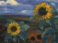 Sonnenblumen, Abend II, 1944