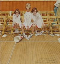 Study For 'Cheerleaders', 1952