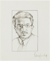 Portrait d'homme à lunettes, ca. 1941
