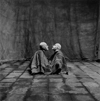Two Men in White Masks, Cuzco, Peru, 1948