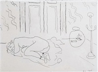 Figure endormie dans un intérieur (Interior..., 1929