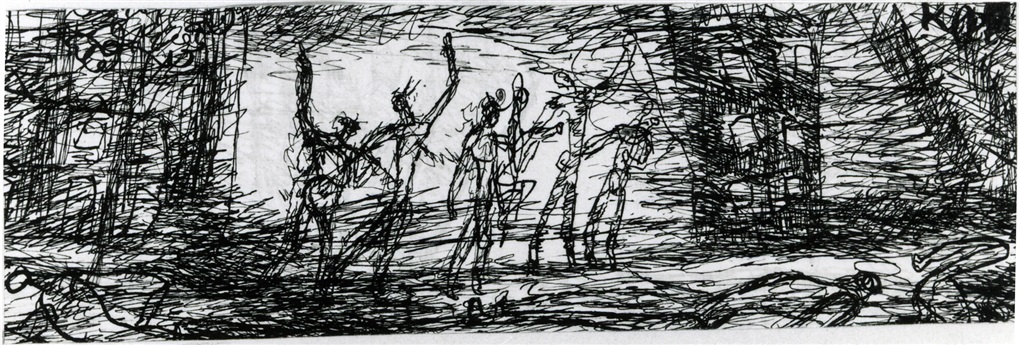 candide scizze on the earthquake by paul klee