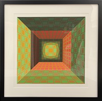 Oeuvre Vert et Orange, 1980