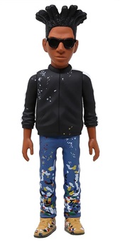 Basquiat vinyl art toy, ca. 2018
