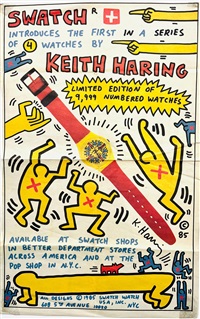 Keith Haring Swatch poster advertisement..., 1985