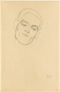 Inclined Male Head to the Right, Head Study..., 1916 Inclined Male Head to the Right, Head Study..., 1916
