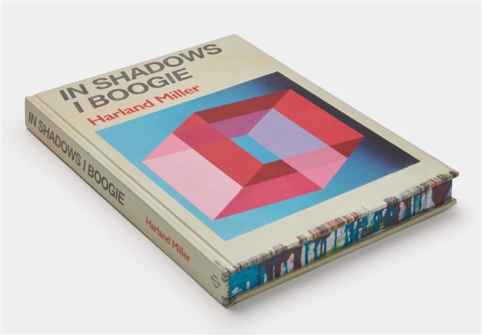 in shadows i boogie (blue) - box print by harland miller