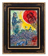 Sans titre (Bouc lisant en amoureux et..., 1983