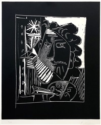 LE PEINTRE A LA PALETTE (BLOCH 1153), 1963