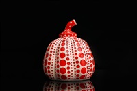 'Pumpkin' White/Red Sculpture, 2016