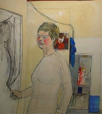 Studio with Self Portrait, 1975