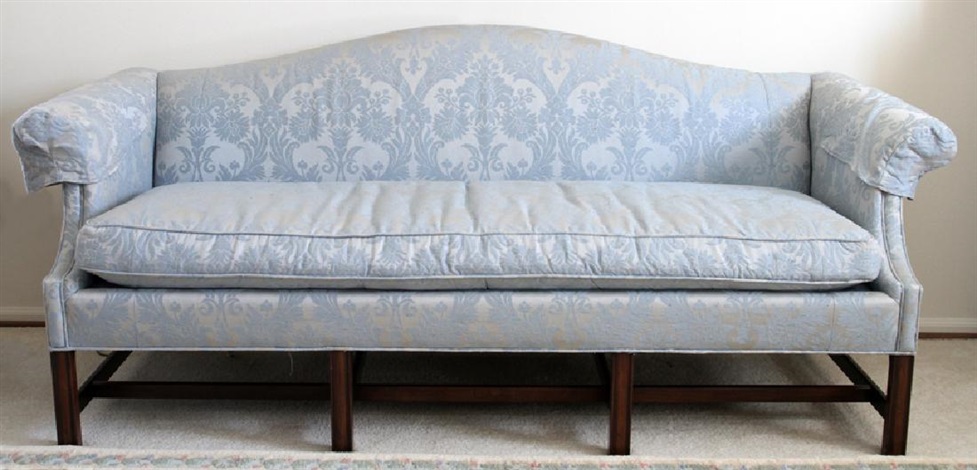 Kittinger Mahogany Camelback Sofa By On Artnet Kittinger Mahogany Camelback Sofa By