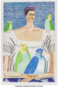 Frida and Parrots, 2021