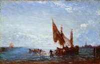 Pêcheurs au petit matin à Chioggia