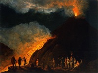 vesuvausbruch im jahre 1774 / volcanic eruption of the vesuv in the year 1774 by jacob philipp hackert