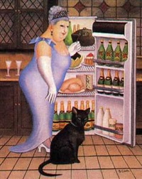 Percy at fridge