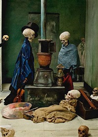 Skeletons Warming Themselves (after Ensor), 2009