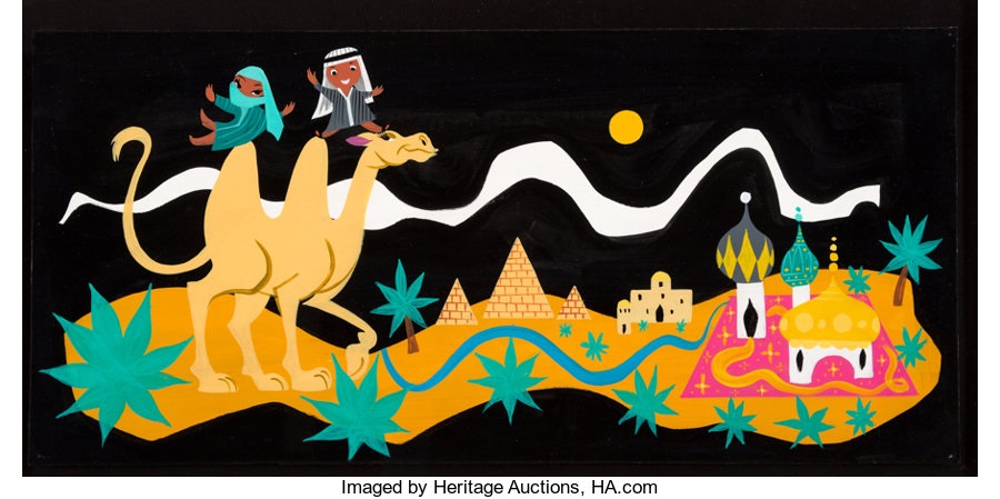 Mary Blair Its A Small World Egypt Concept Painting Walt Disney By Mary Robinson Blair On Artnet