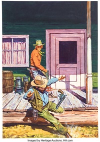 Salvador Fabá Pulp Western Cover Original..., 1976