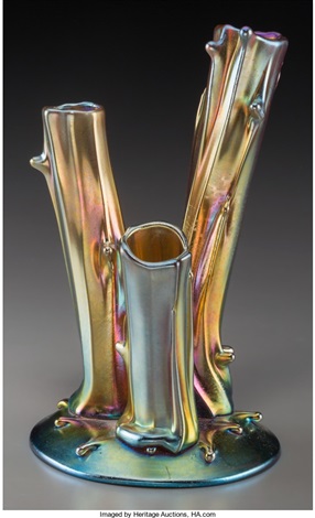 Tree Trunk Vase By Steuben Glass On Artnet