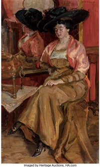 In a Cafe, 1909