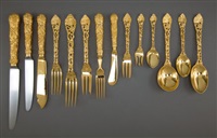 Flatware set (set of 168), 1971–1975