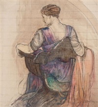 Back View, mural preliminary