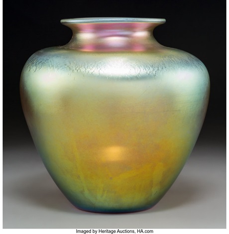Steuben Gold Aurene Glass Vase By Steuben Glass On Artnet
